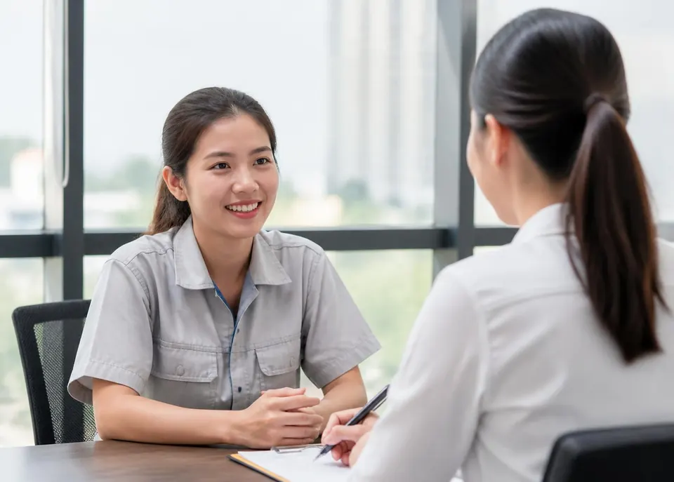 Điều phối viên HOMAN phỏng vấn sàng lọc ứng viên